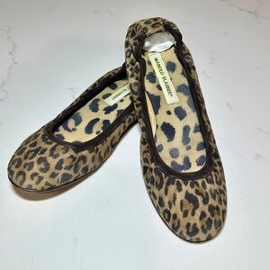 Manolo Blahnik | Leopard Ballet Flats